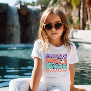Mamas Broke Bestie Youth Tee